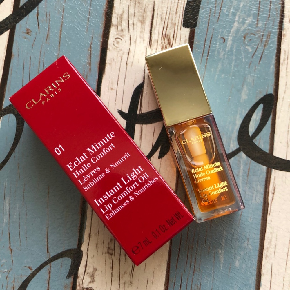 👄NEWClarins Lip Oil 01 Honey
